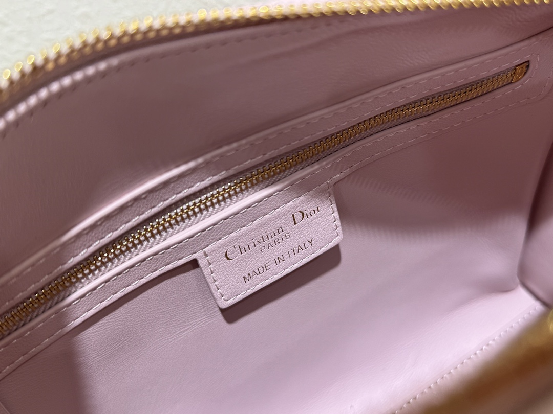 Dior Groove 25 Bag Pale Pink Macrocannage Calfskin